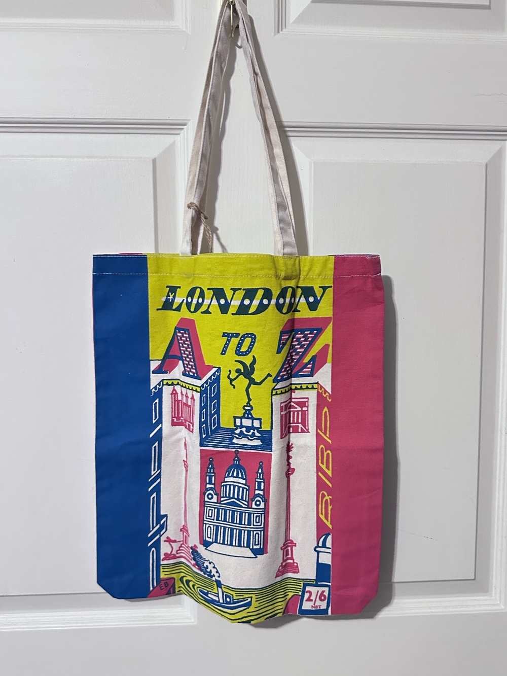 V & A | Tote | London To A-Z Colorblock Canvas Tote Bag